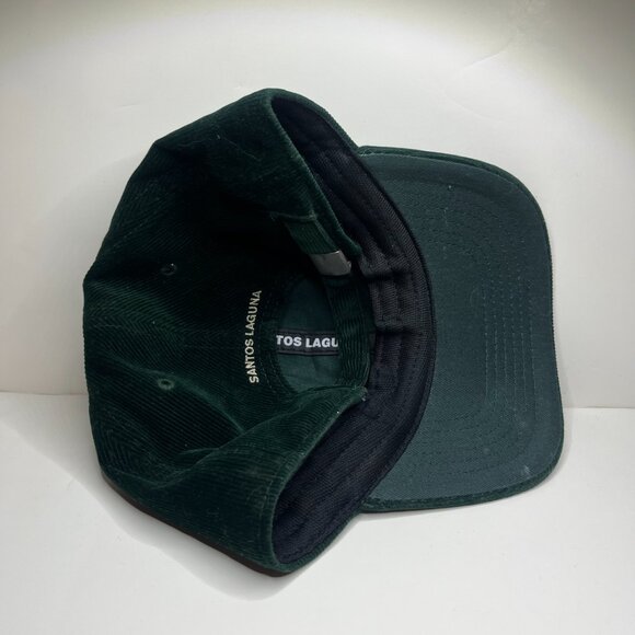 Santos‎ Laguna Football Soccer Fan Ink Corduroy Hat Green Adjustable - Picture 3 of 5